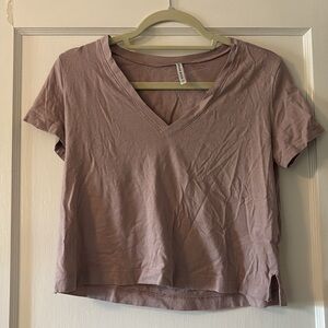 Lulu's Soft Pink V-Neck Tee